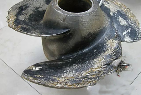 气蚀造成叶轮损坏